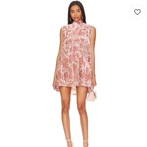 Free People All the Time Velvet Mini Dress Large